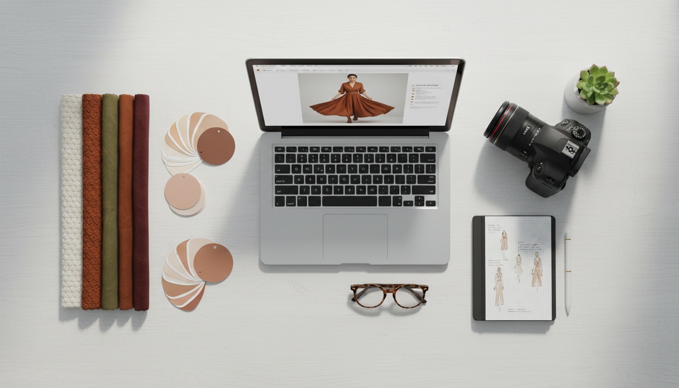 AI-generated fashion product photography