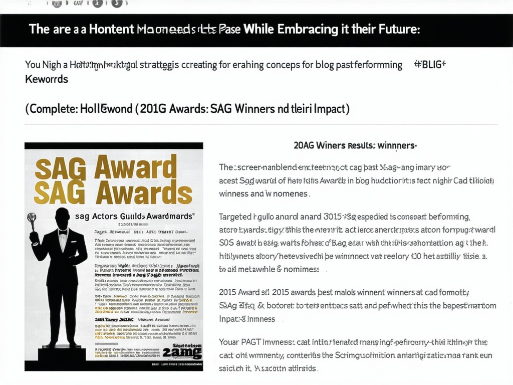 Birdman Cast Winning SAG Award