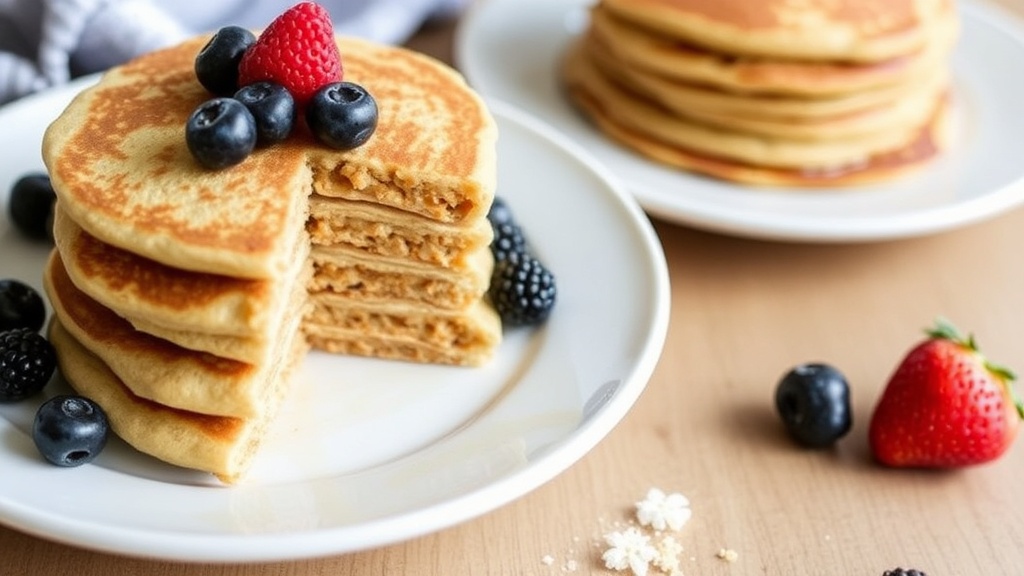 Vegan High Protein Pancakes with Chickpea Flour