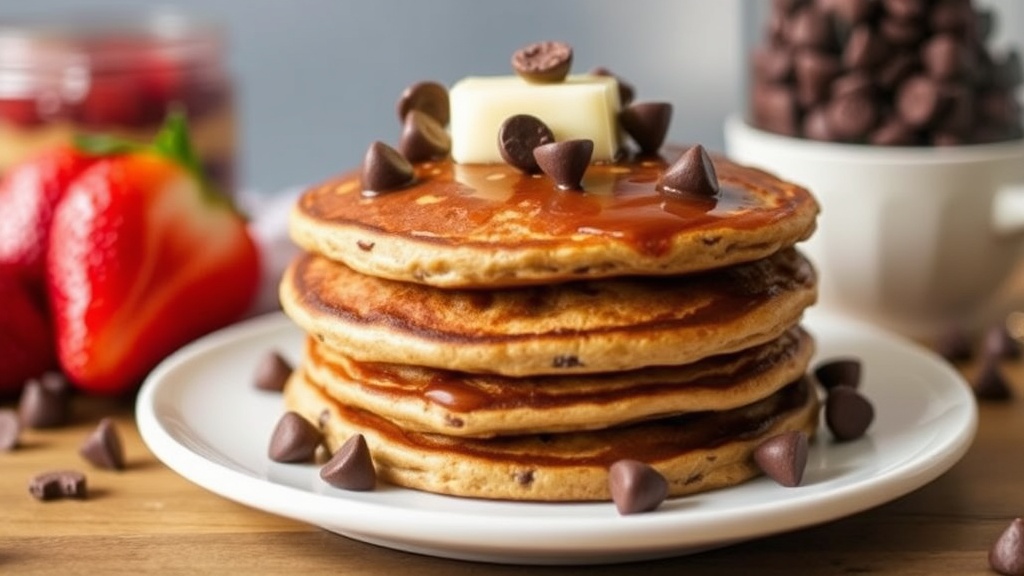 Chocolate Chip Protein Pancakes