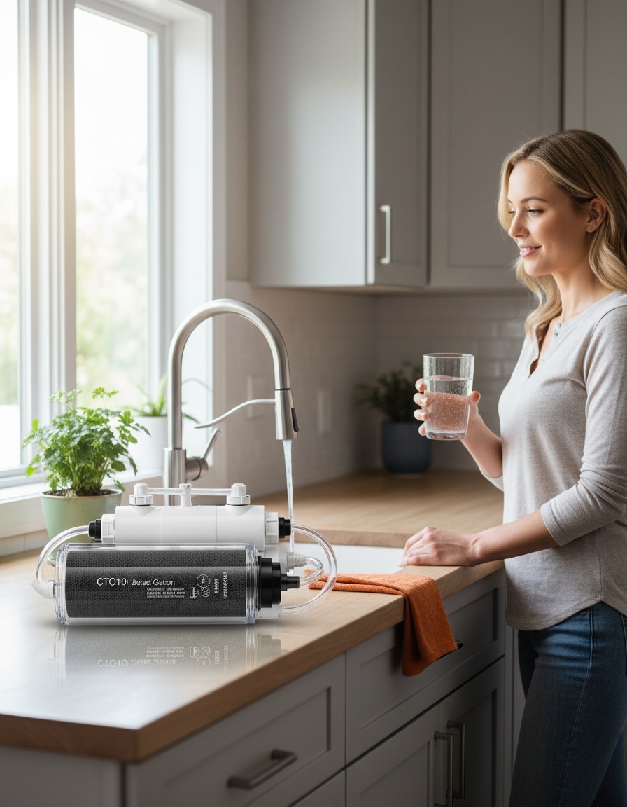 Nuevo filtro de carbón activado CTO10 potencia la purificación del agua en sistemas de osmosis inversa