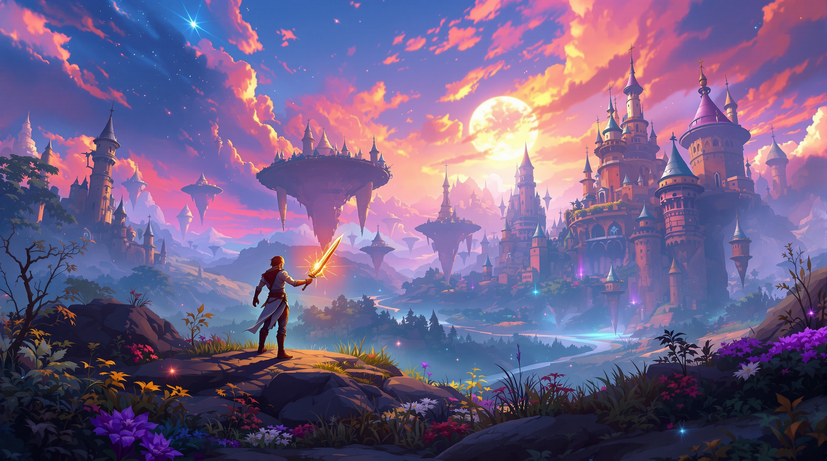 Captura del mundo de Aelys en Ascent Quest el MMORPG VR