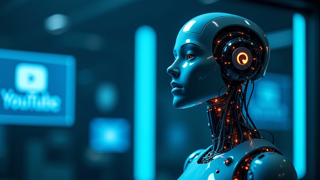 Primer plano del Robot EMO Sincronización Labial mostrando su estructura facial interna y piel flexible