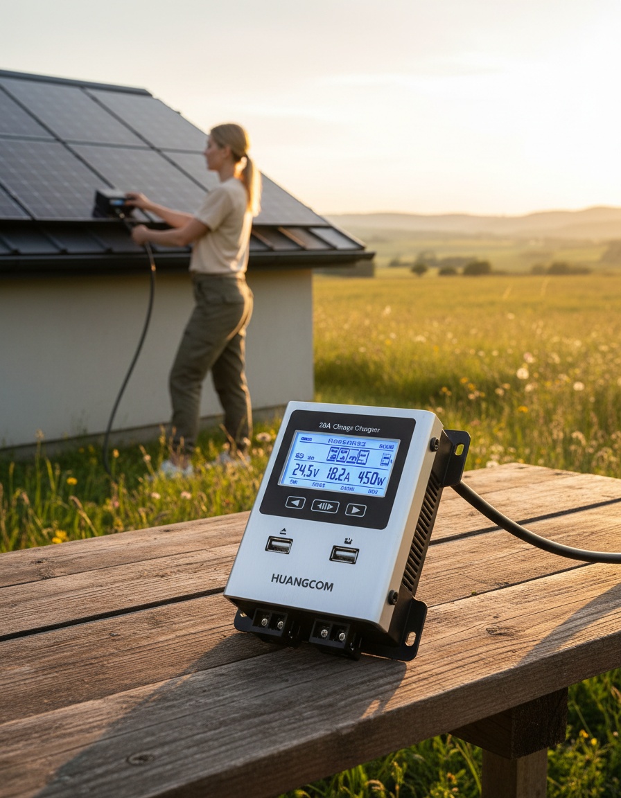 Innovador regulador de carga MPPT de 20A mejora la eficiencia en sistemas solares