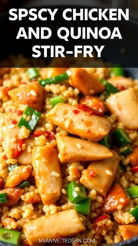 Spicy Chicken and Quinoa Stir-Fry