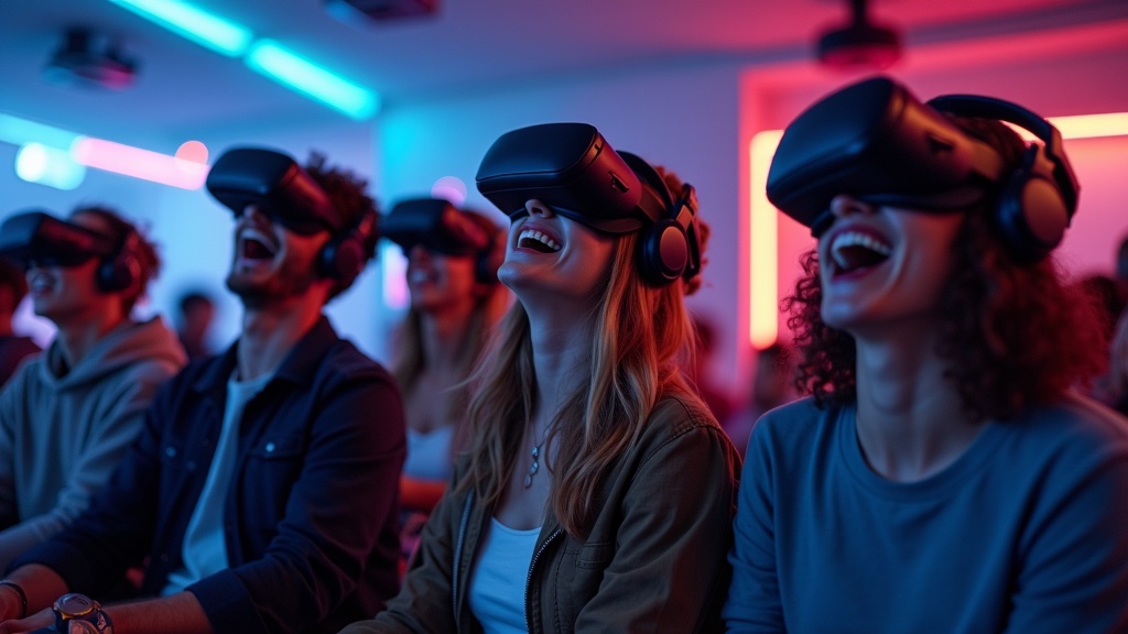 Experiencia inmersiva en Virtua Barcelona con gafas de realidad virtual