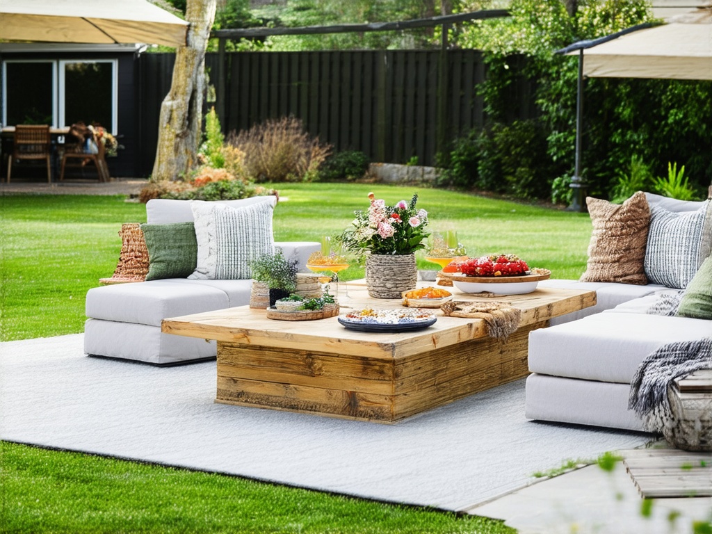 Backyard transformation illustration