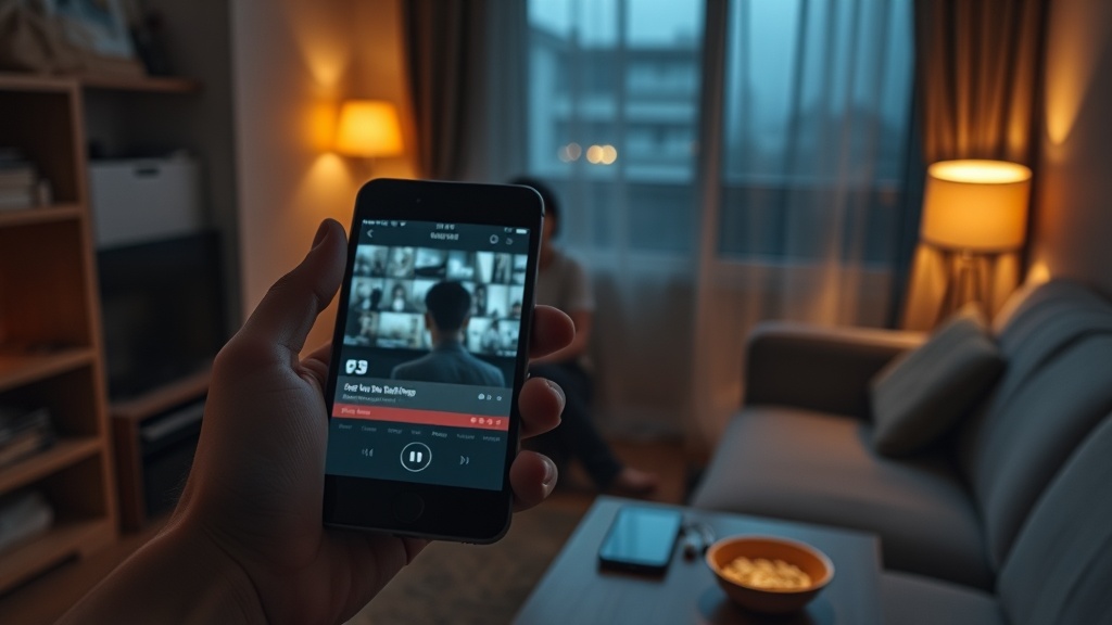 모바일 영상 시청 이미지