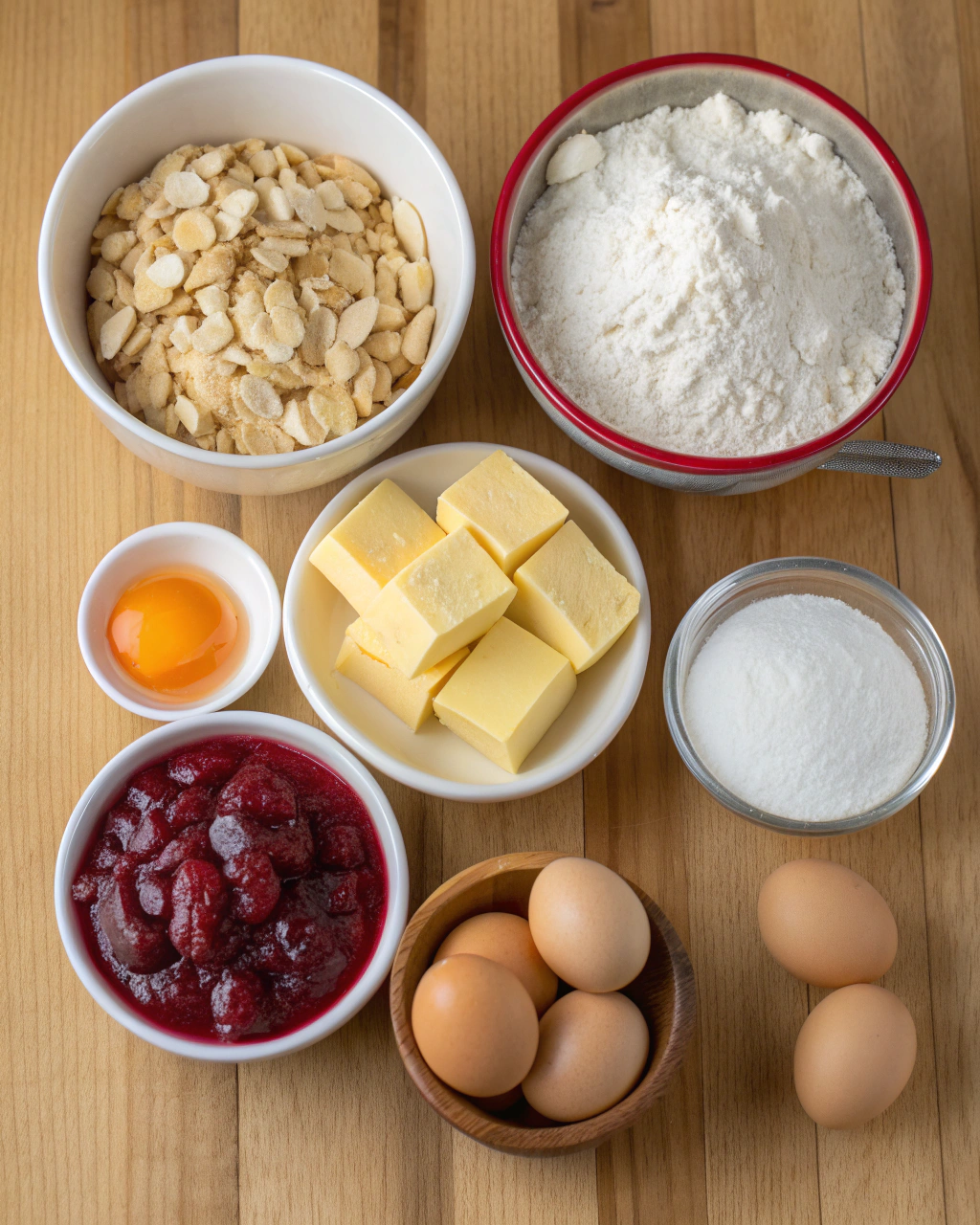 Bakewell slice Ingredients