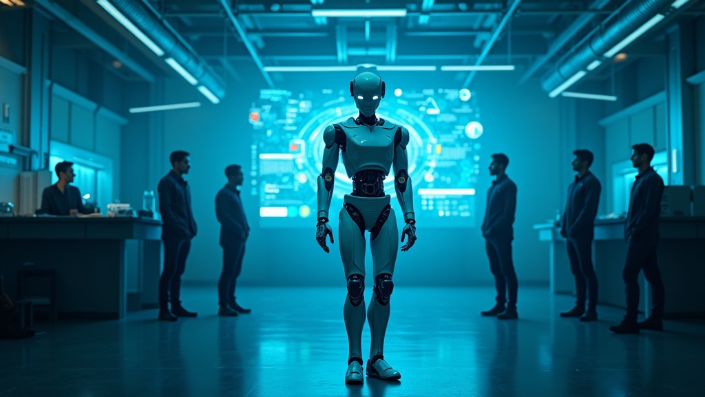 Prototipo conceptual de un robot con ChatGPT y avanzada interfaz de IA