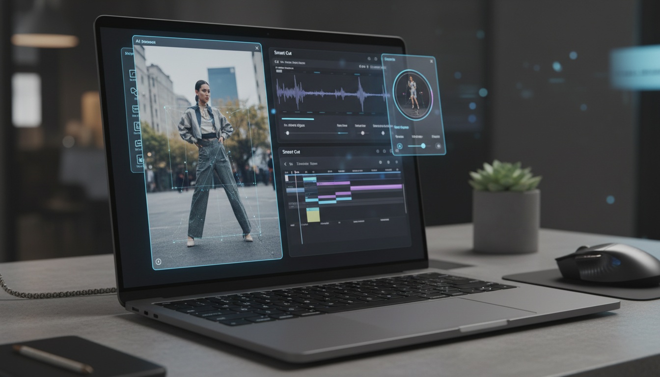Vídeo lifestyle gerado por IA mostrando produto fashion em contexto real