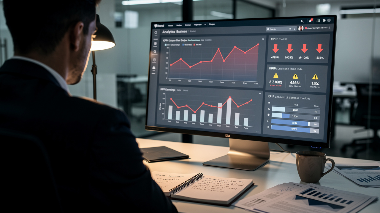 Sales performance metrics showing decreased connection rates
