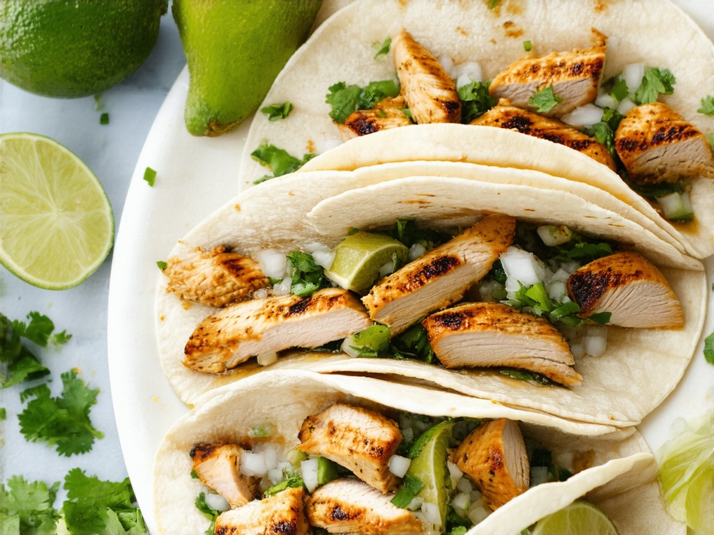 Tequila Lime Chicken Tacos