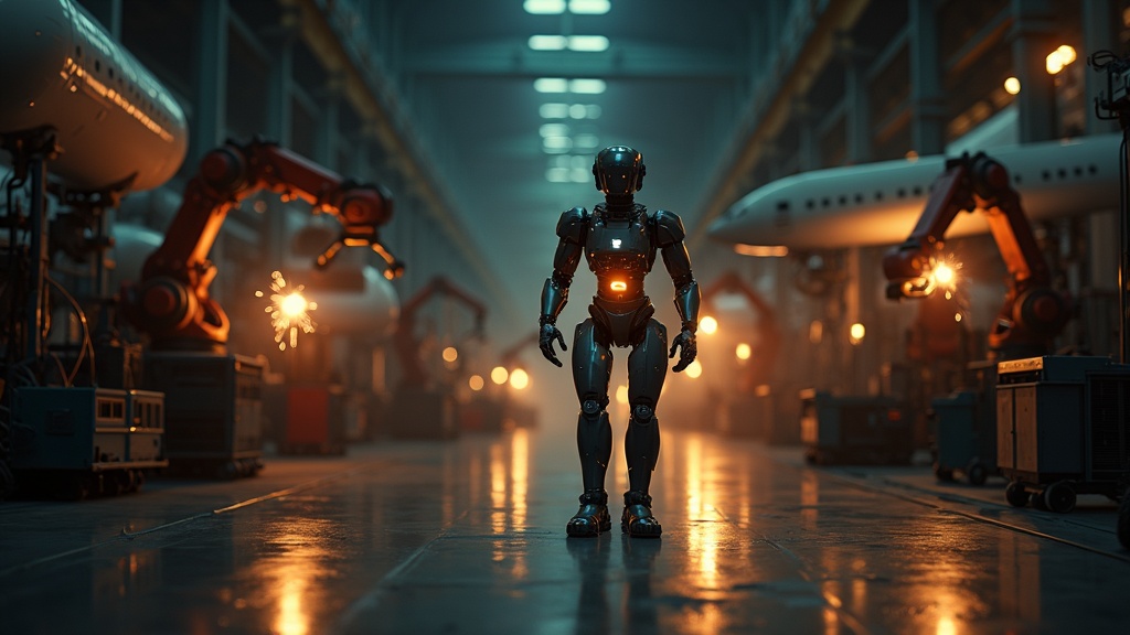 Detalle técnico del Robot Humanoide Walker S2 Airbus y sus componentes