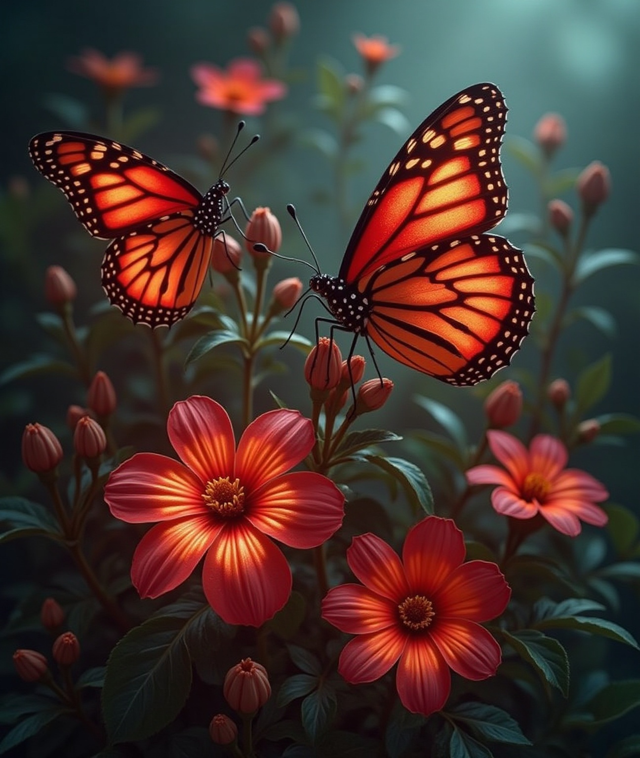 marco-con-vegetacion-setas-luminiscentes-rojas-o90apn7azu