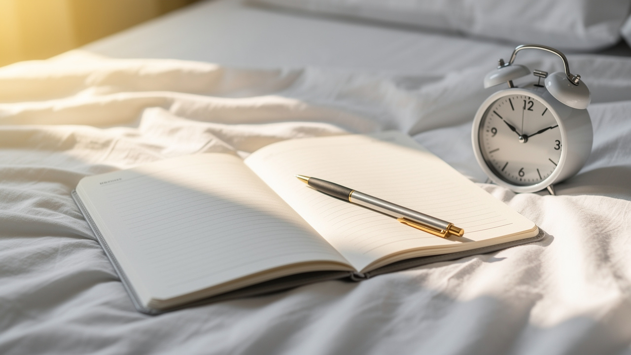 Sleep journal and alarm clock for tracking rest patterns