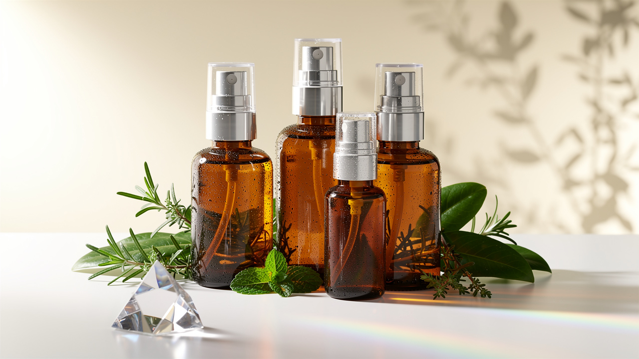 Modern supplement delivery bottles with natural botanicals