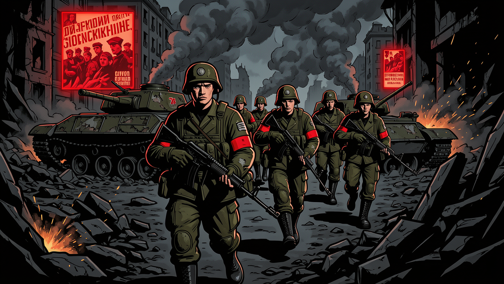 cold-war-soviet-infantry-patrolling-ruined-city-8atq5a03be