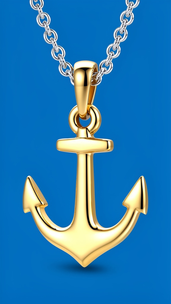 the-image-is-a-close-up-of-a-gold-anchor-pendant-cm51egbjzw