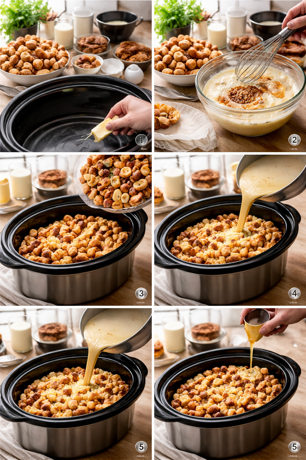 SLOW COOKER FRENCH TOAST CASSEROLE