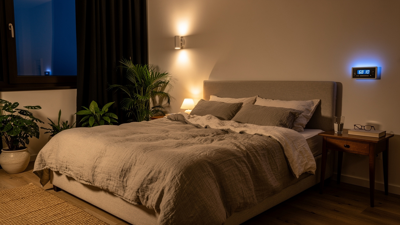 Optimized bedroom environment for quality sleep