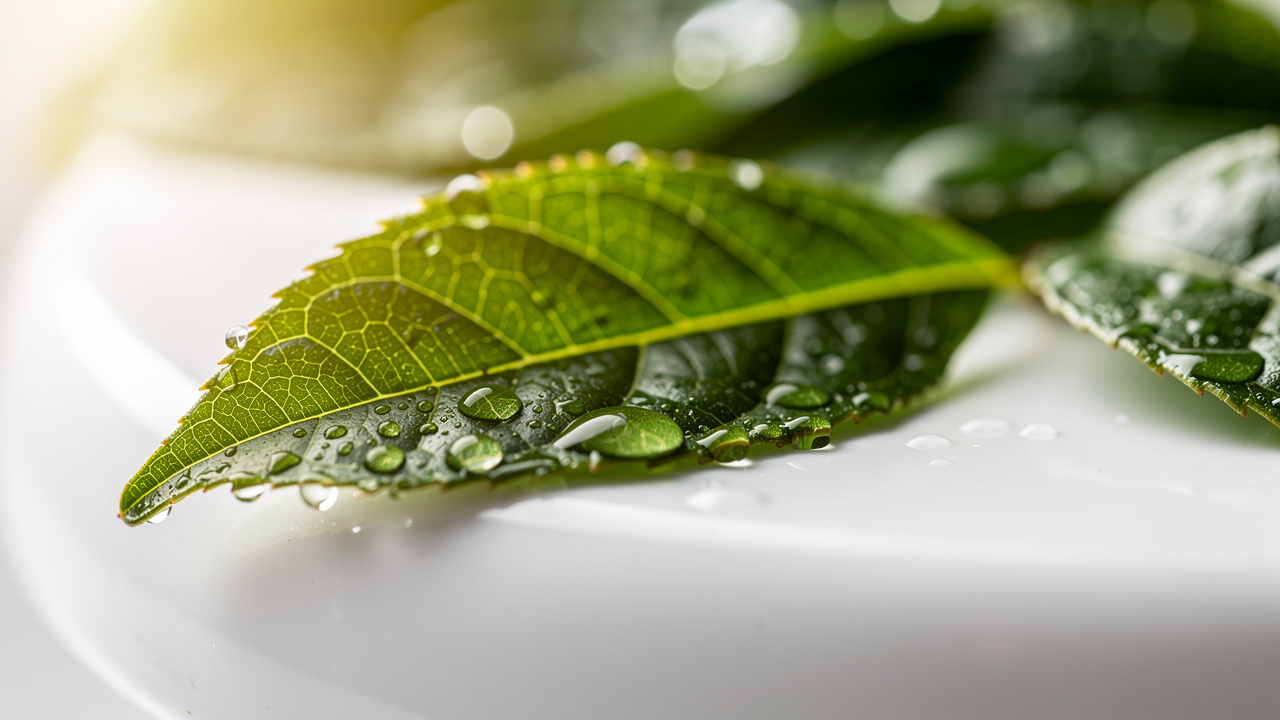 Fresh green tea leaves as natural source of L-theanine