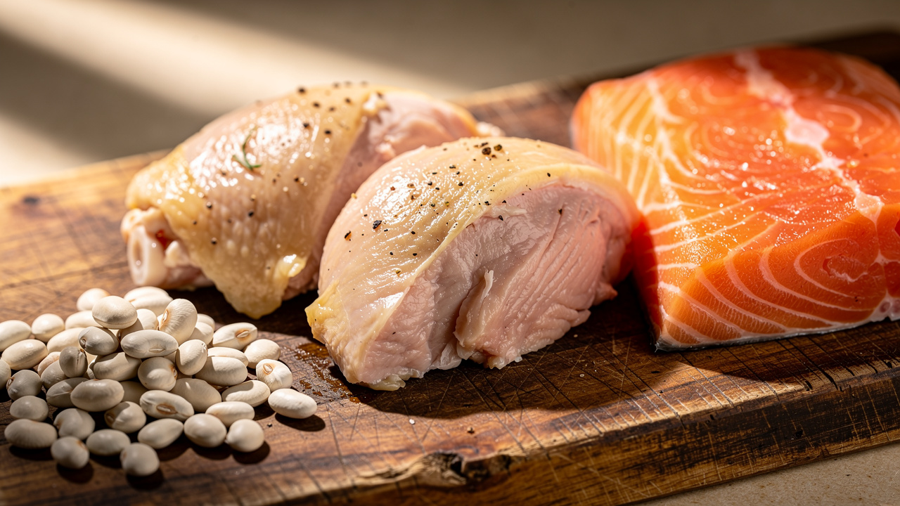 Natural food sources rich in glycine and collagen