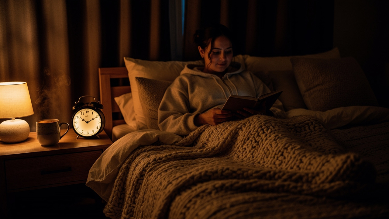 Calm bedtime routine supporting natural sleep patterns