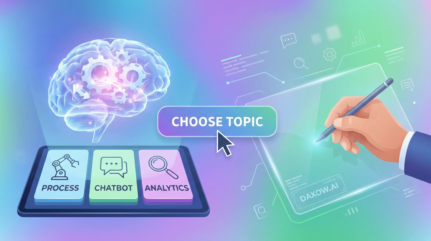 Choose a topic for your AI automation article