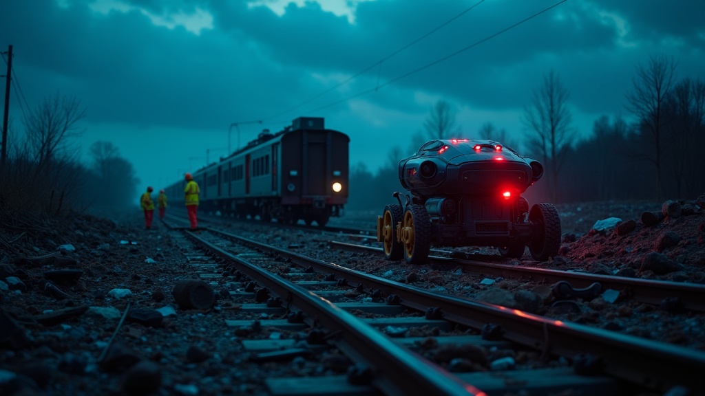 Imagen del tren Alvia descarrilado tras el accidente ferroviario en Cartagena