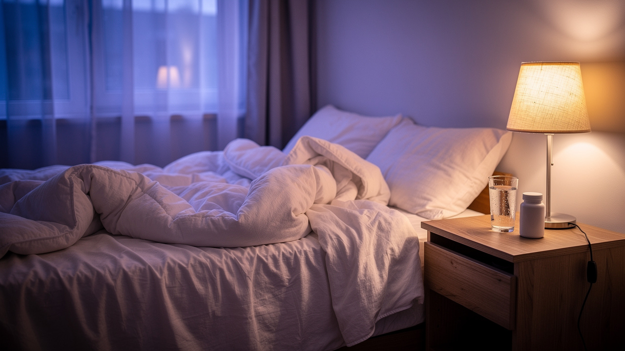 Peaceful bedroom setup for restful sleep