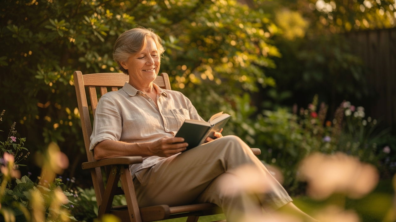 Mature adult enjoying cognitive wellness