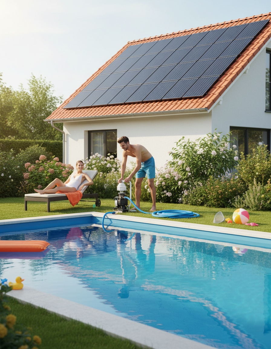 Innovador kit climatizador solar para calefaccionar piscinas sin consumo eléctrico