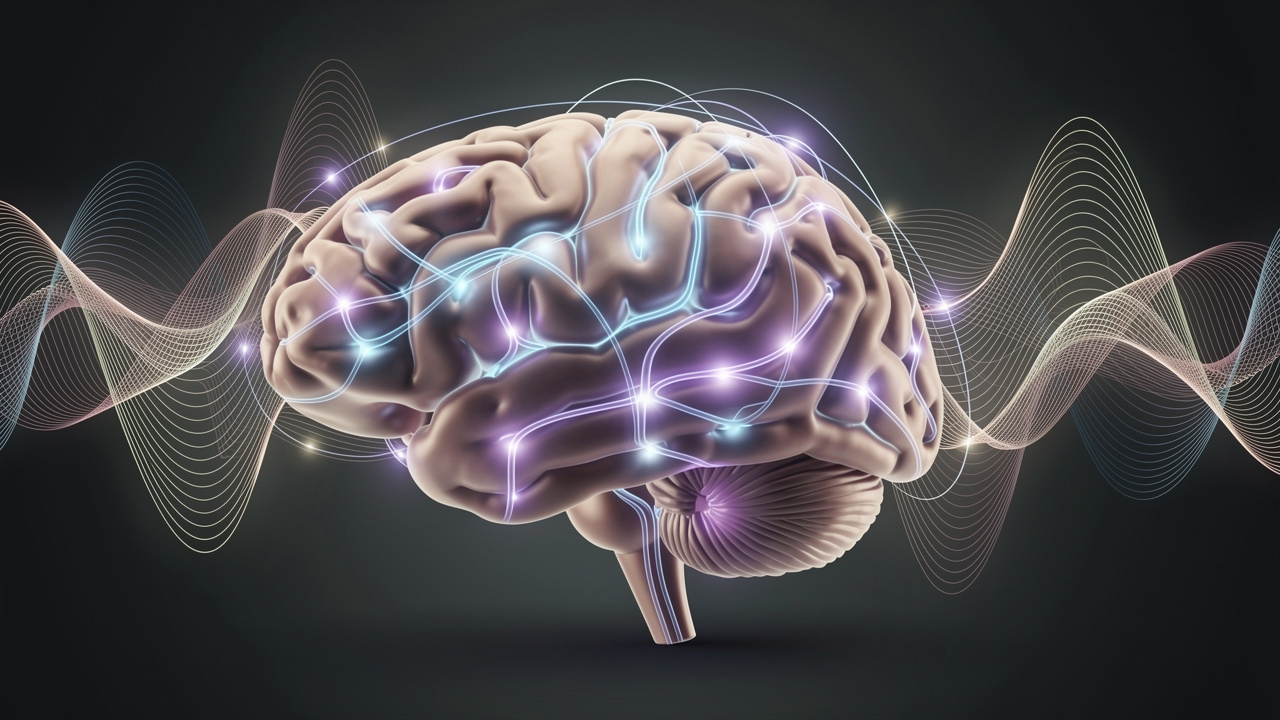 Brain activity showing relaxation and alpha wave patterns