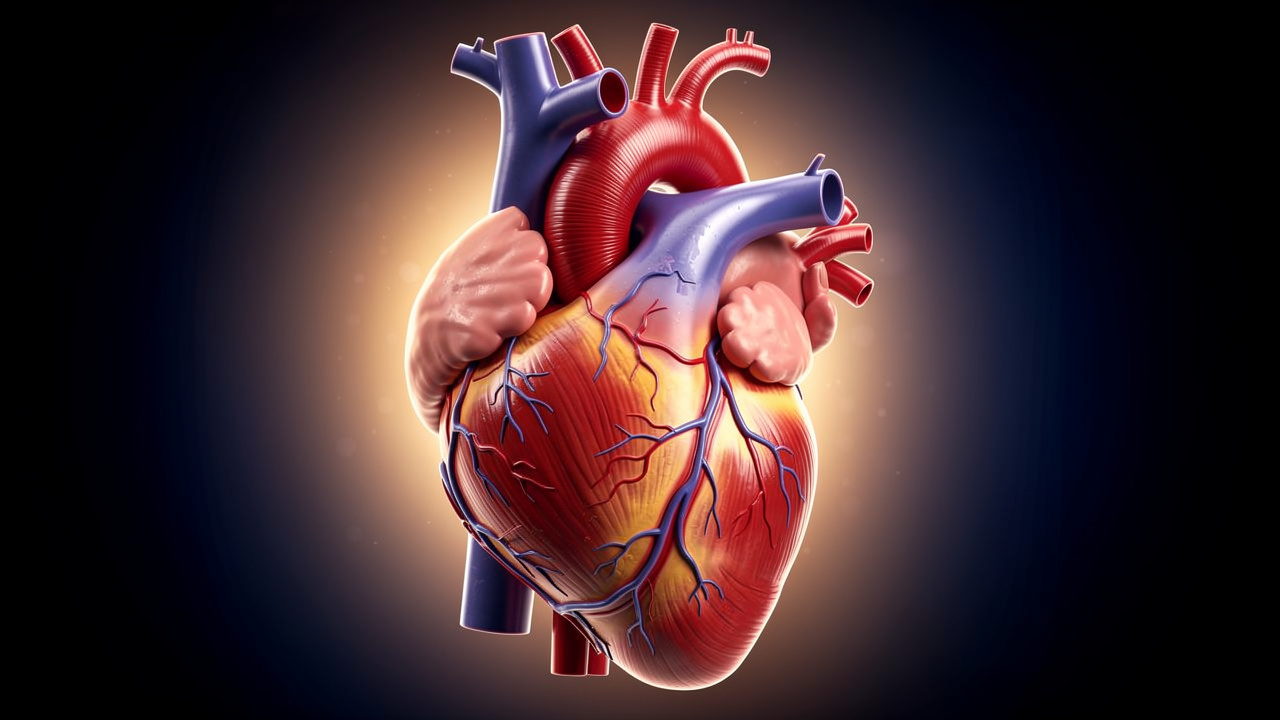 Healthy heart representing cardiovascular wellness during sleep