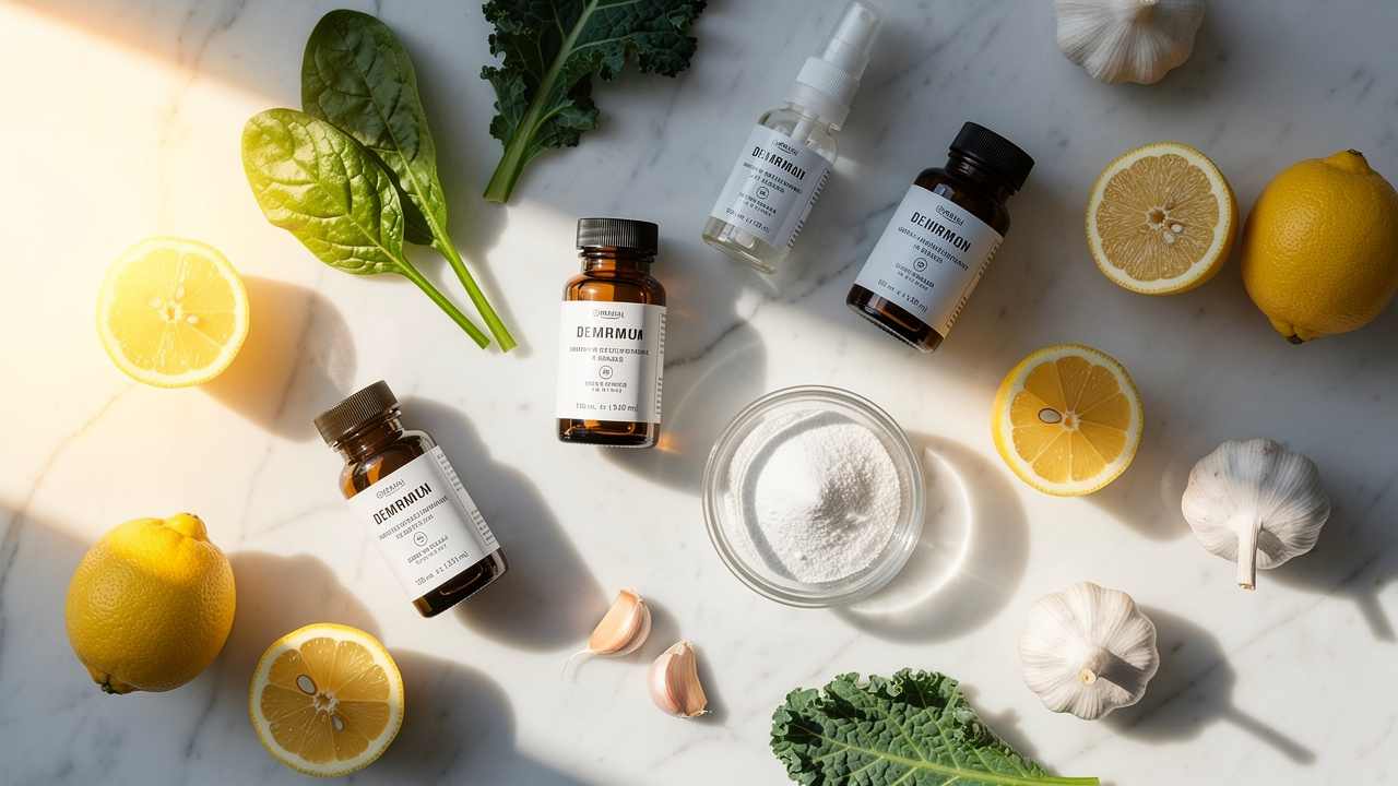 Antioxidant supplements and fresh produce arrangement