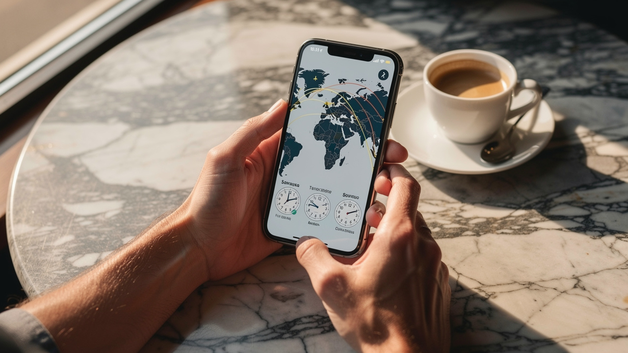 Planning international travel across multiple time zones