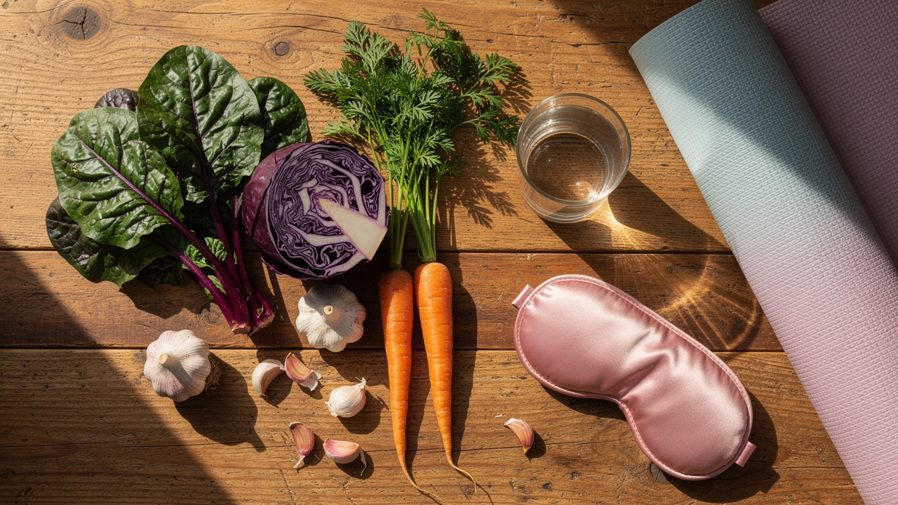 Healthy lifestyle elements supporting antioxidant function