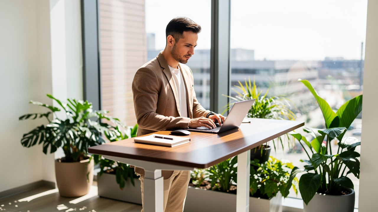 Professional demonstrating clear focus and concentration