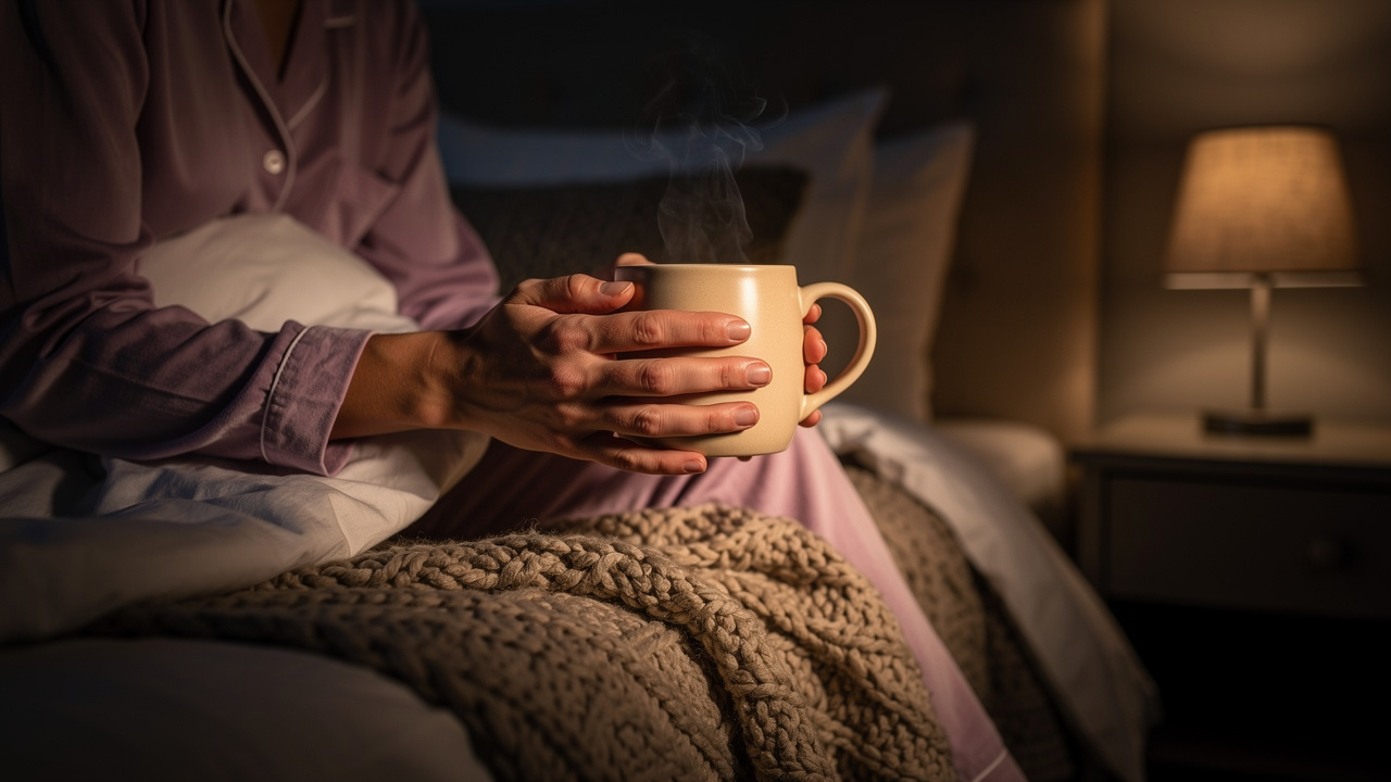 Calming bedtime routine supporting quality sleep