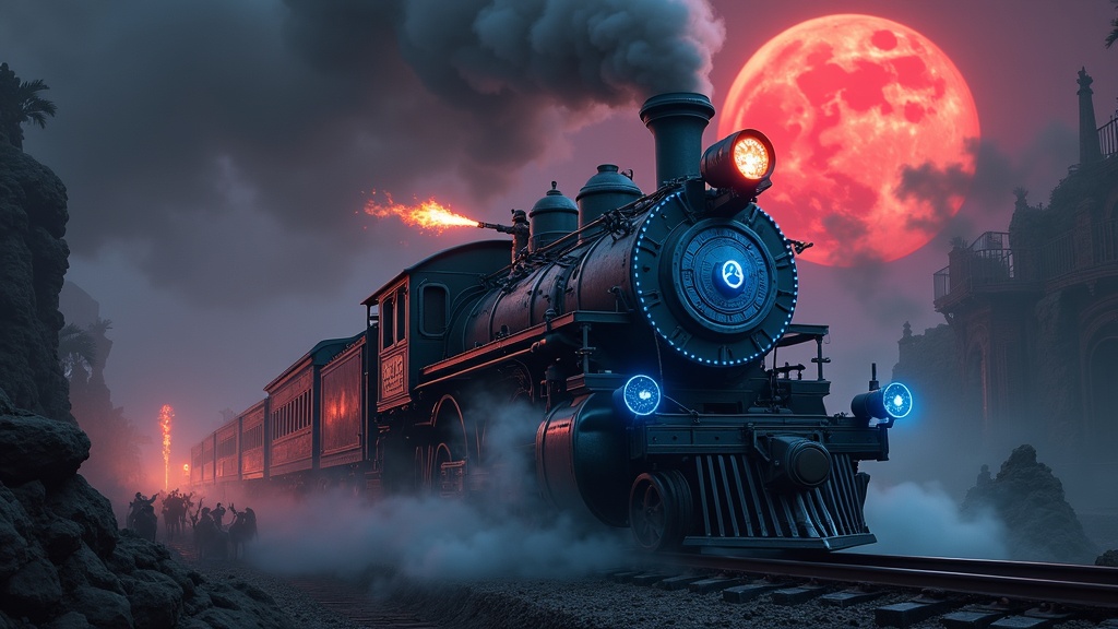 Estética steampunk de los zombis en el shooter VR Full Steam Undead