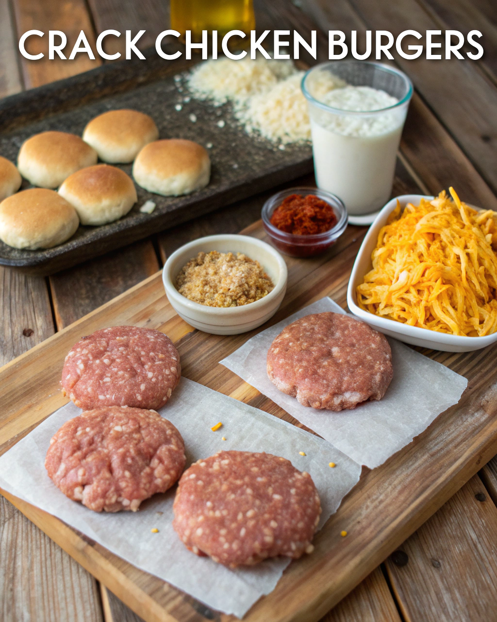 Crack Chicken Burgers Ingredients