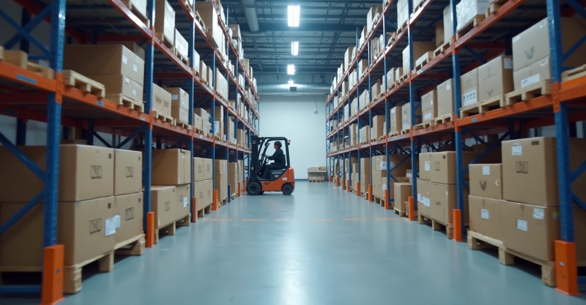 ADL logistique fitness entrepôt 5400m² dispatch multi-sites palettes cartons équipement sport camions préparation