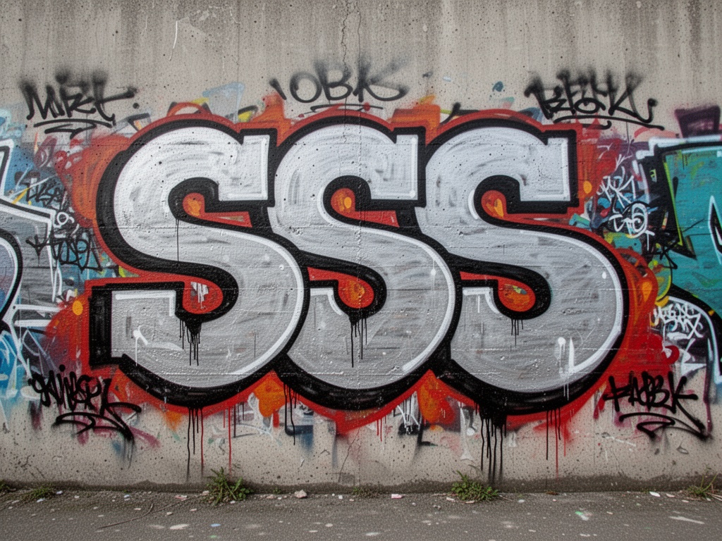 graffiti-on-the-wall-with-the-letters-ss-57zreumeyq