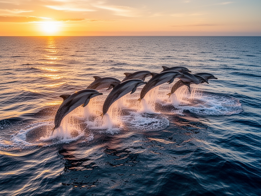 dolphins-jumping-in-synchronization-at-sunset-zkvak14qb9-1