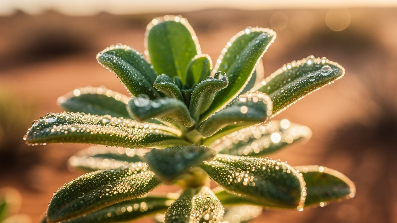 Detailed view of Sceletium tortuosum plant leaves