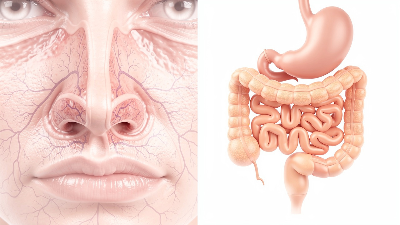 Nasal and oral absorption pathways comparison