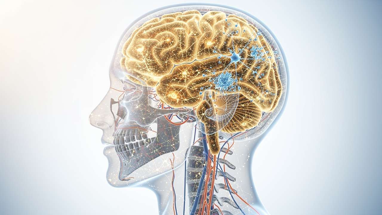 Brain neural pathways showing serotonin activity mechanisms