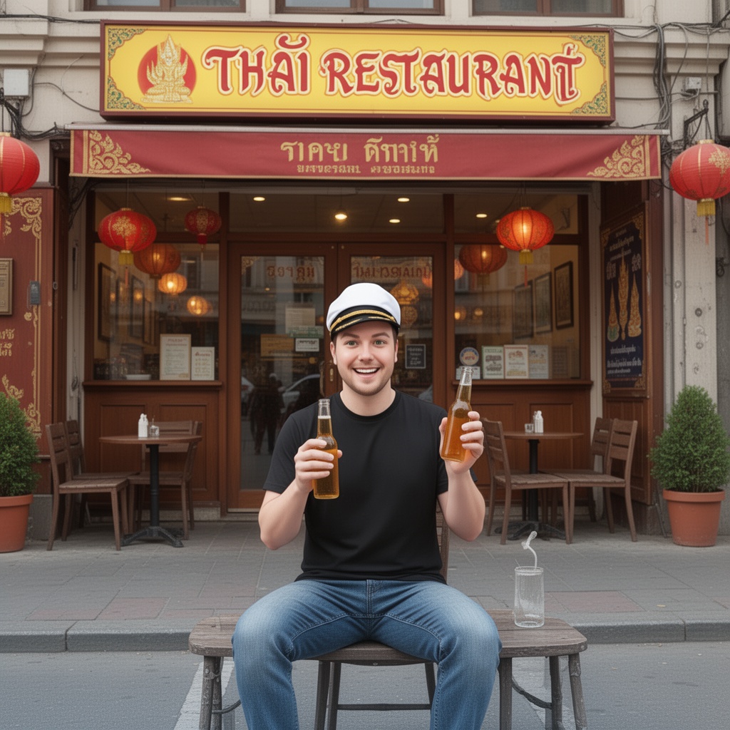 a-man-sitting-outside-of-thai-restaurant-and-drink-f9rqke9x4