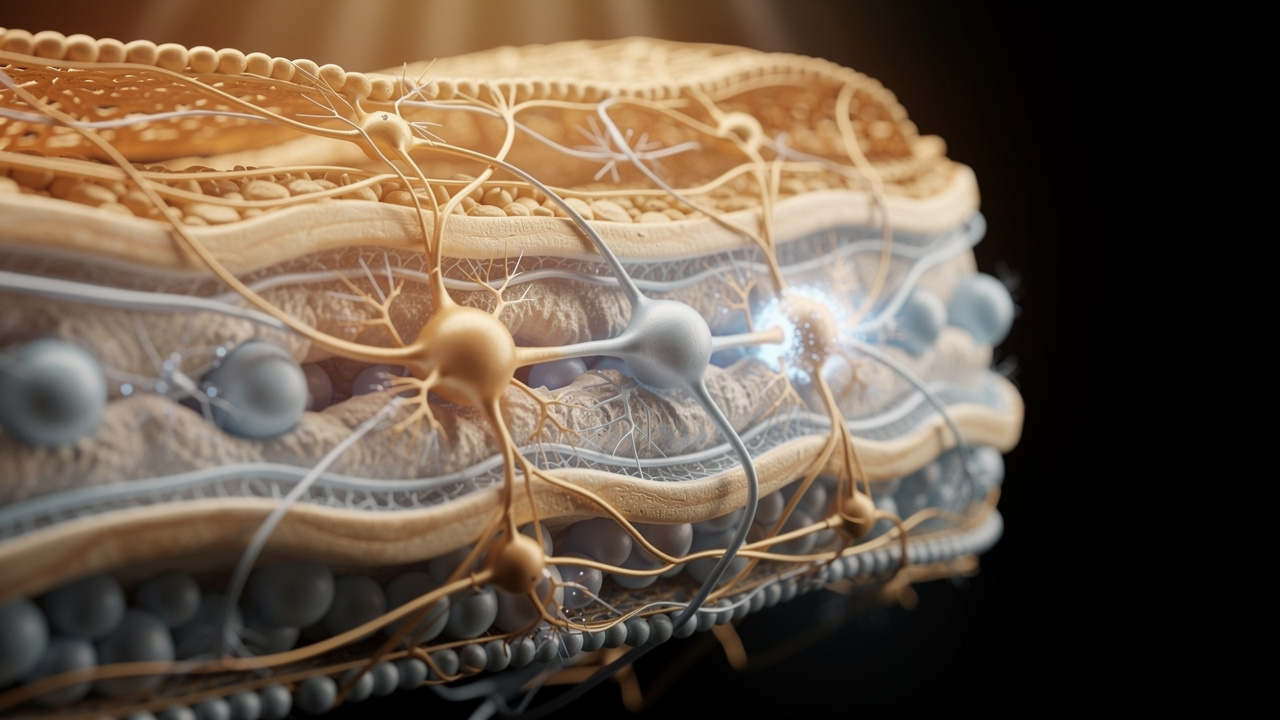 Brain pathways showing calming neurotransmitter activity